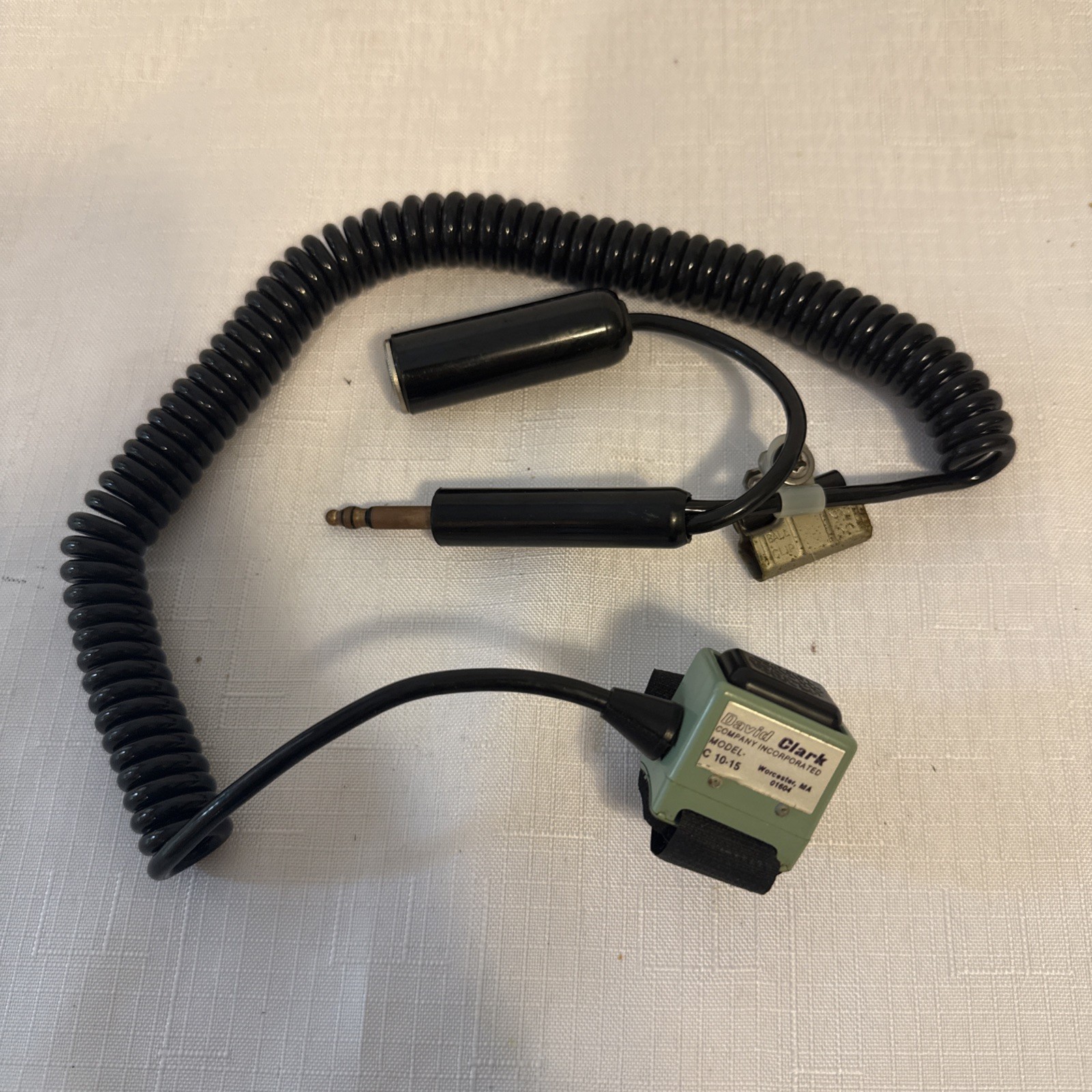 David Clark C10-15 Push to Talk PTT Switch with Intercom Mod instal! NOT TESTED