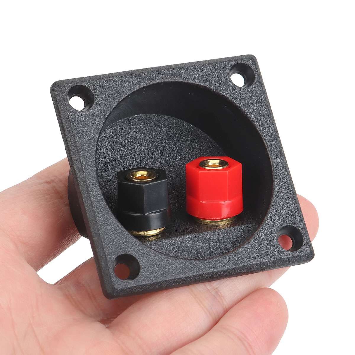 4Pcs Square Subwoofer Speaker Box Terminal Cup Spring Connector Sub Plug Box