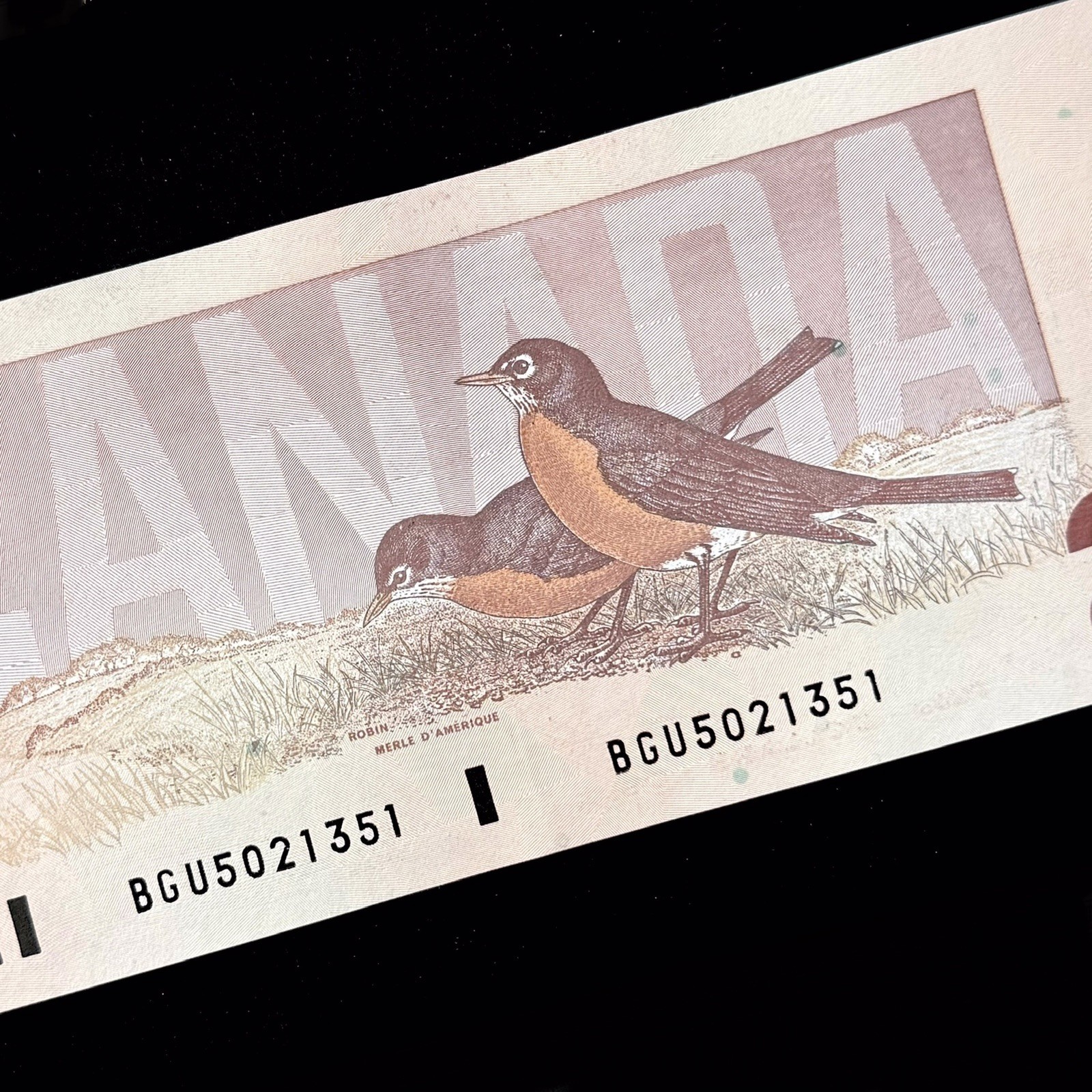 1986 Canada $2 Dollars Prefix BGU Paper Money Cash Old Banknote Currency Rare EF