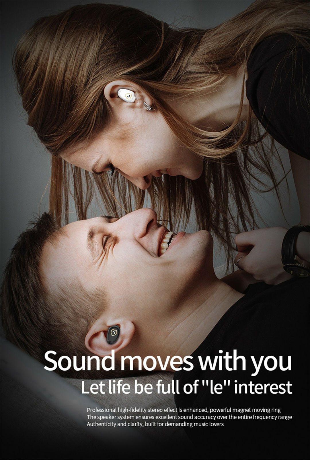 Bluetooth Earphone Wireless Earbud Headphone w/ Mic for iOS Android Cell Phones