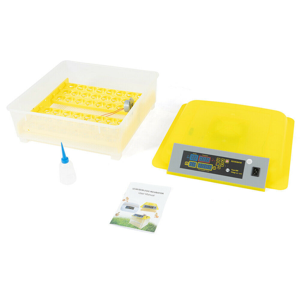 For 48 Digital Egg Incubator Hatcher Automatic Egg Turning Temperature Control