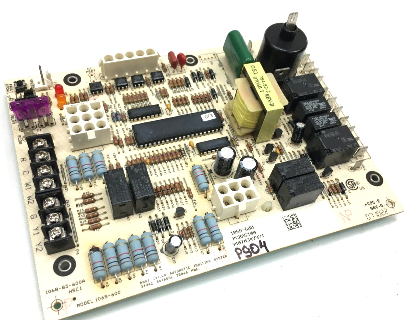 Goodman Amana PCBAG100 Furnace Control Circuit 1068-600 used # P904