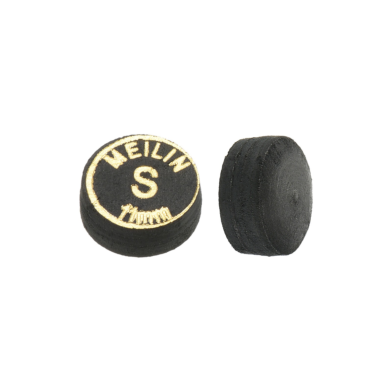 11mm Billiard Stick Tips, 2pcs Soft Multiple Layer Billiard Accessories, Black