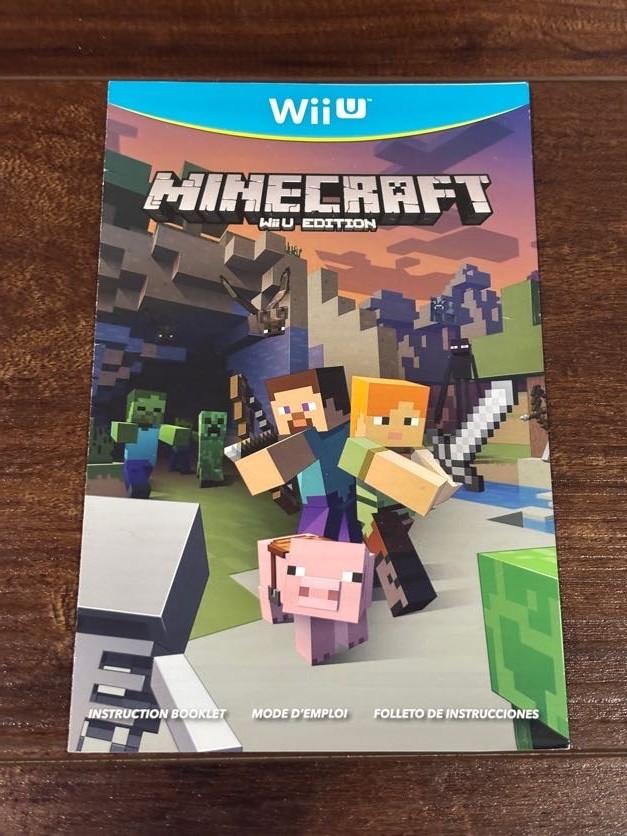 Minecraft Wii U Edition Nintendo Wii U Instruction Manual Only
