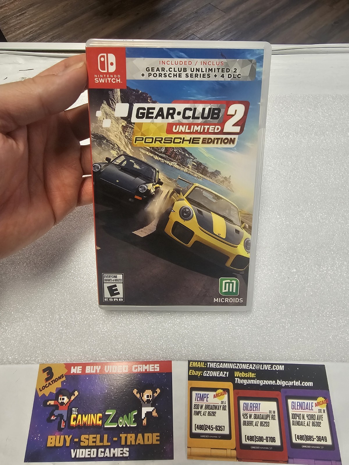 Authentic Box Only Gear Club Unlimited 2: Porsche Edition (Nintendo Switch)
