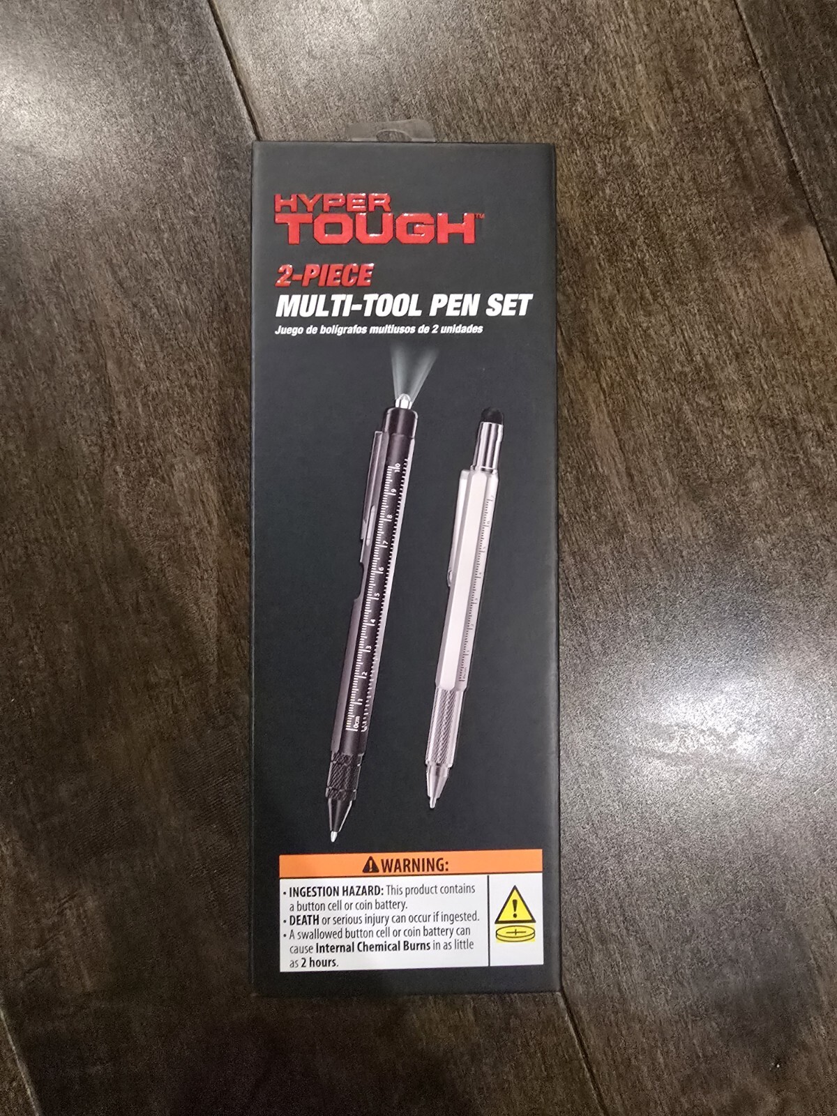 Hyper Tough 2-Piece Multi-Tool Pen Set Black NEW BOX