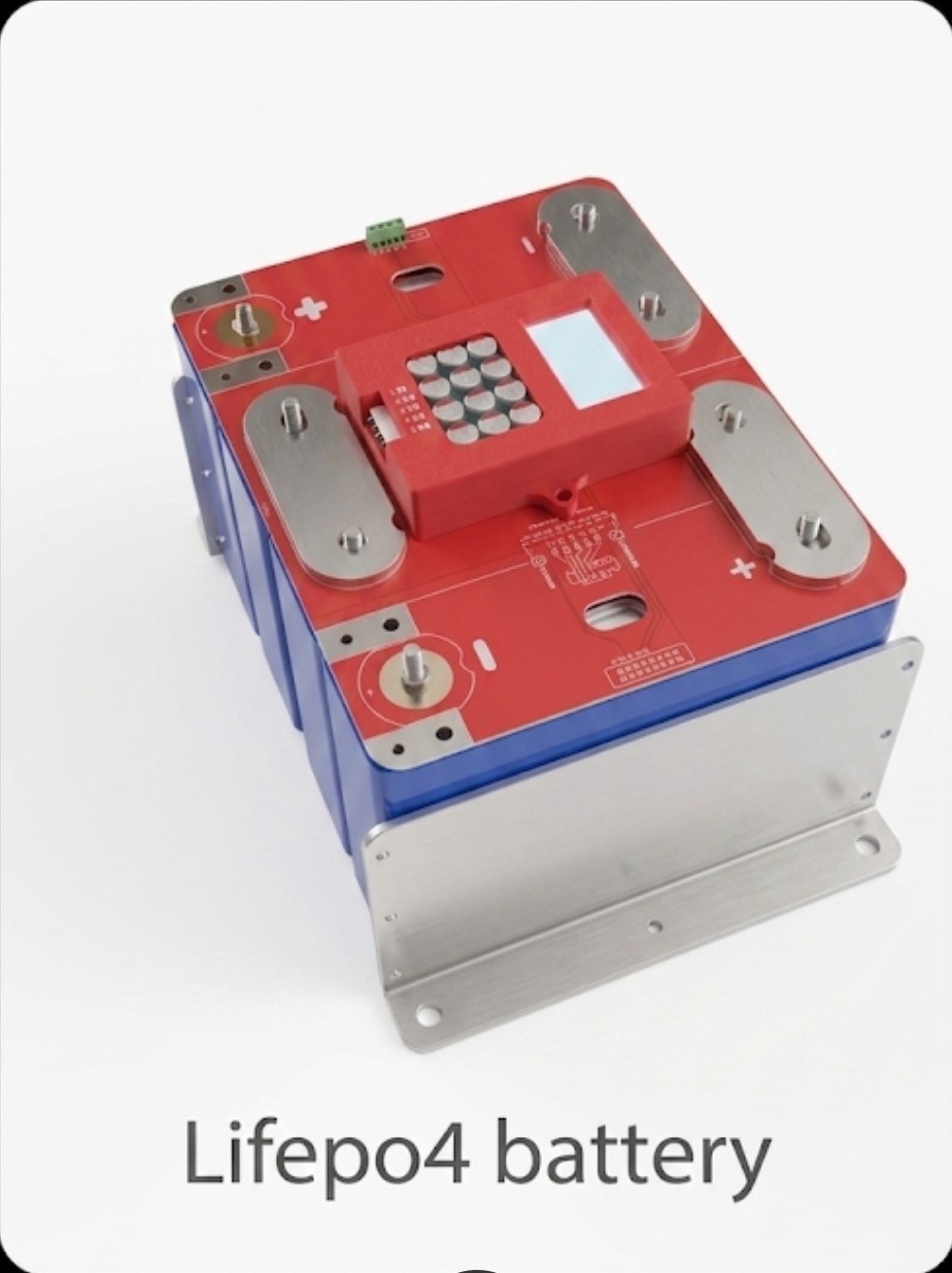 Fully Assembled 12v 4s  Battery LiFePO4 And BMS +Busbars +compres