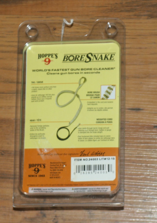 Hoppe's 9 Bore Snake Pistol Cleaner - .40/.41 Caliber - New