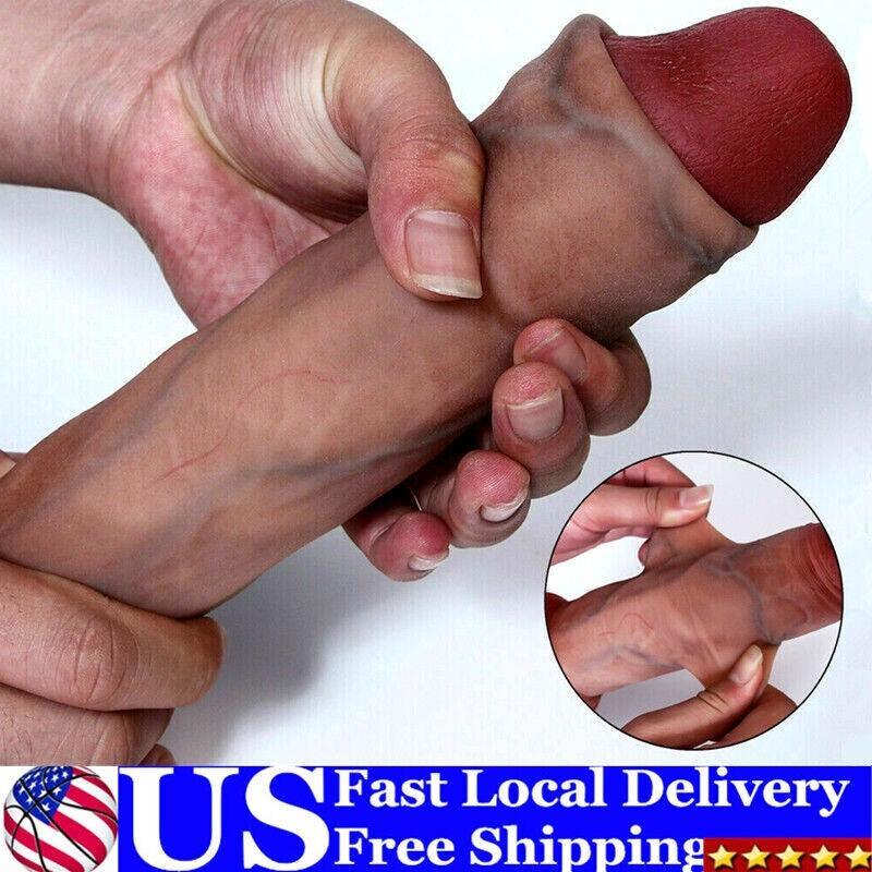 Liquid Silicone Realistic Huge Dildo Thick Dong Cock Suction Cup Women Sex Toys