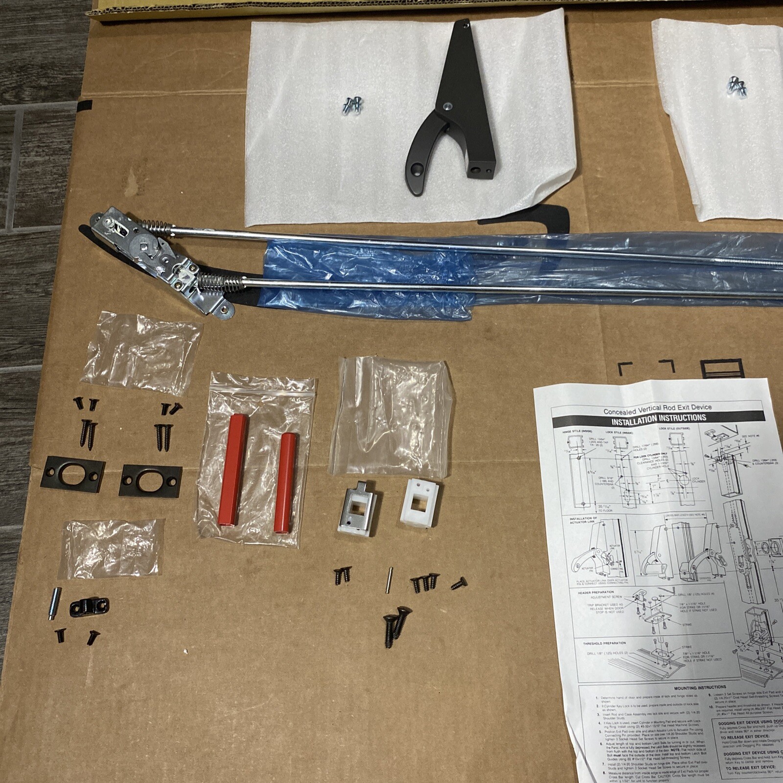 Brand New-Open Box-LSDA Crossbar Exit Device Model 1052DU