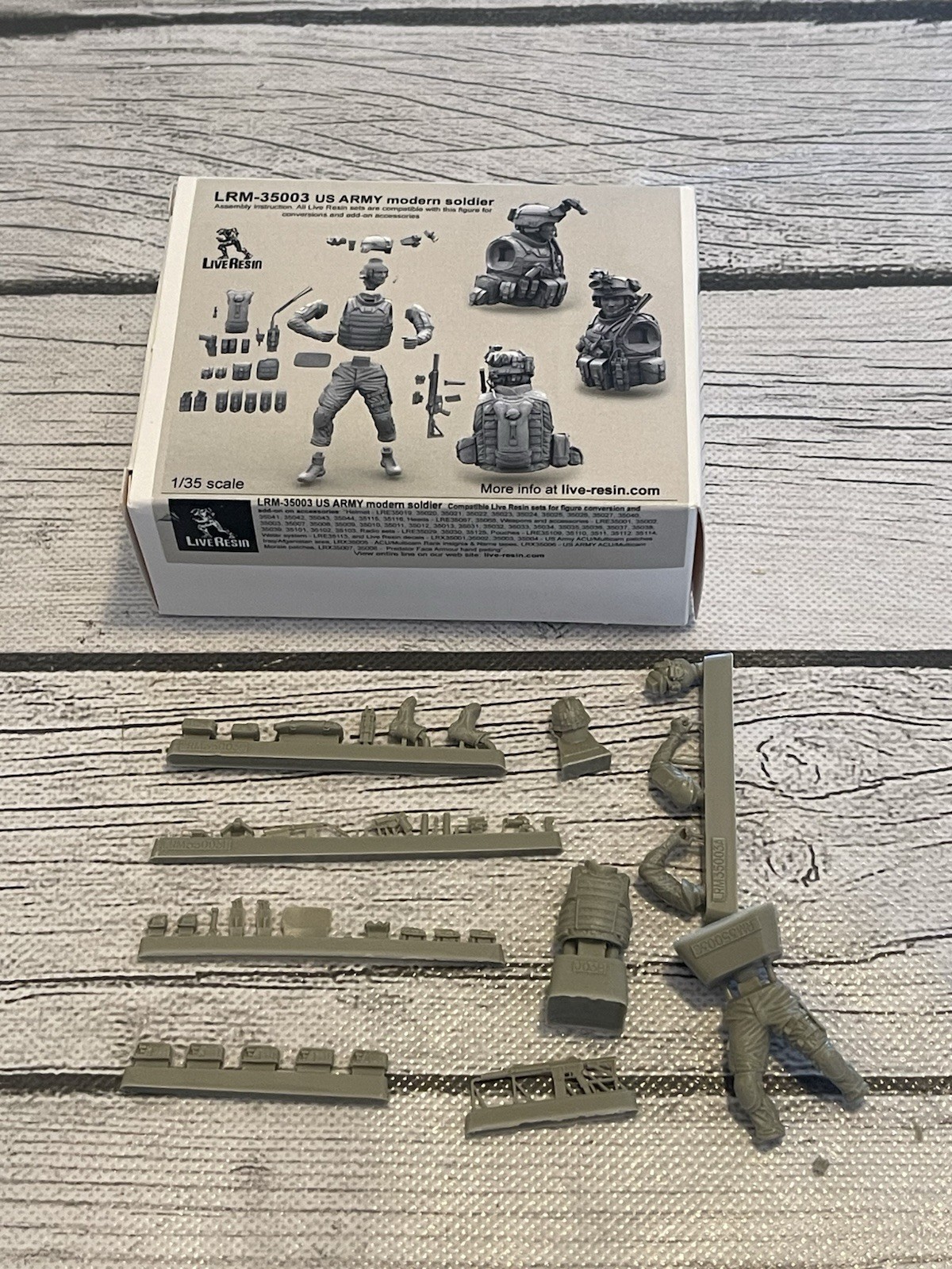 Live Resin (LRM-35003) 1/35 US Army Modern Soldier New Open Box
