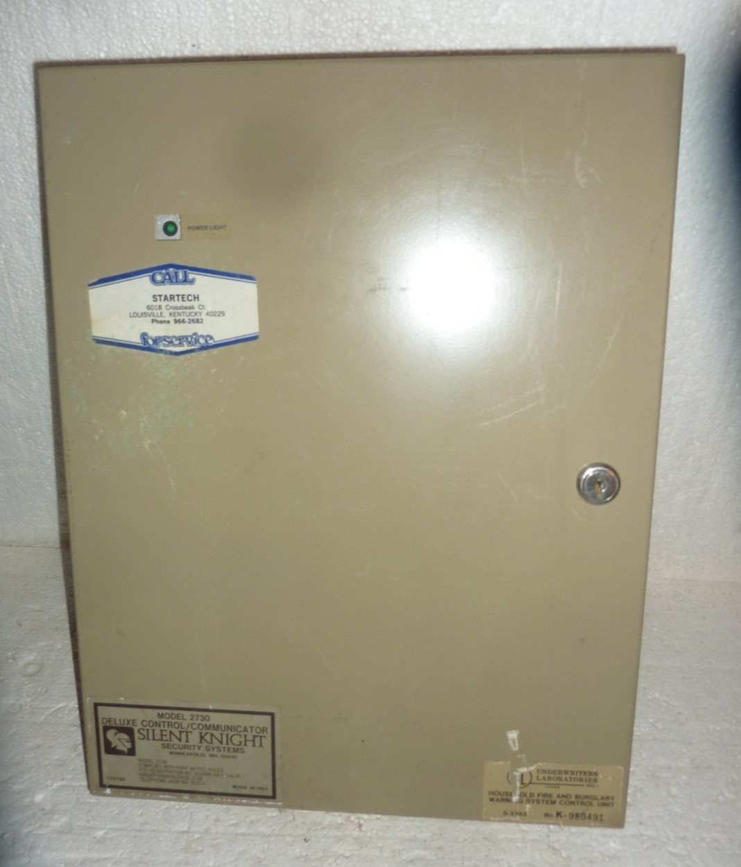 Vtg Silent Knight Control Box Model 2730