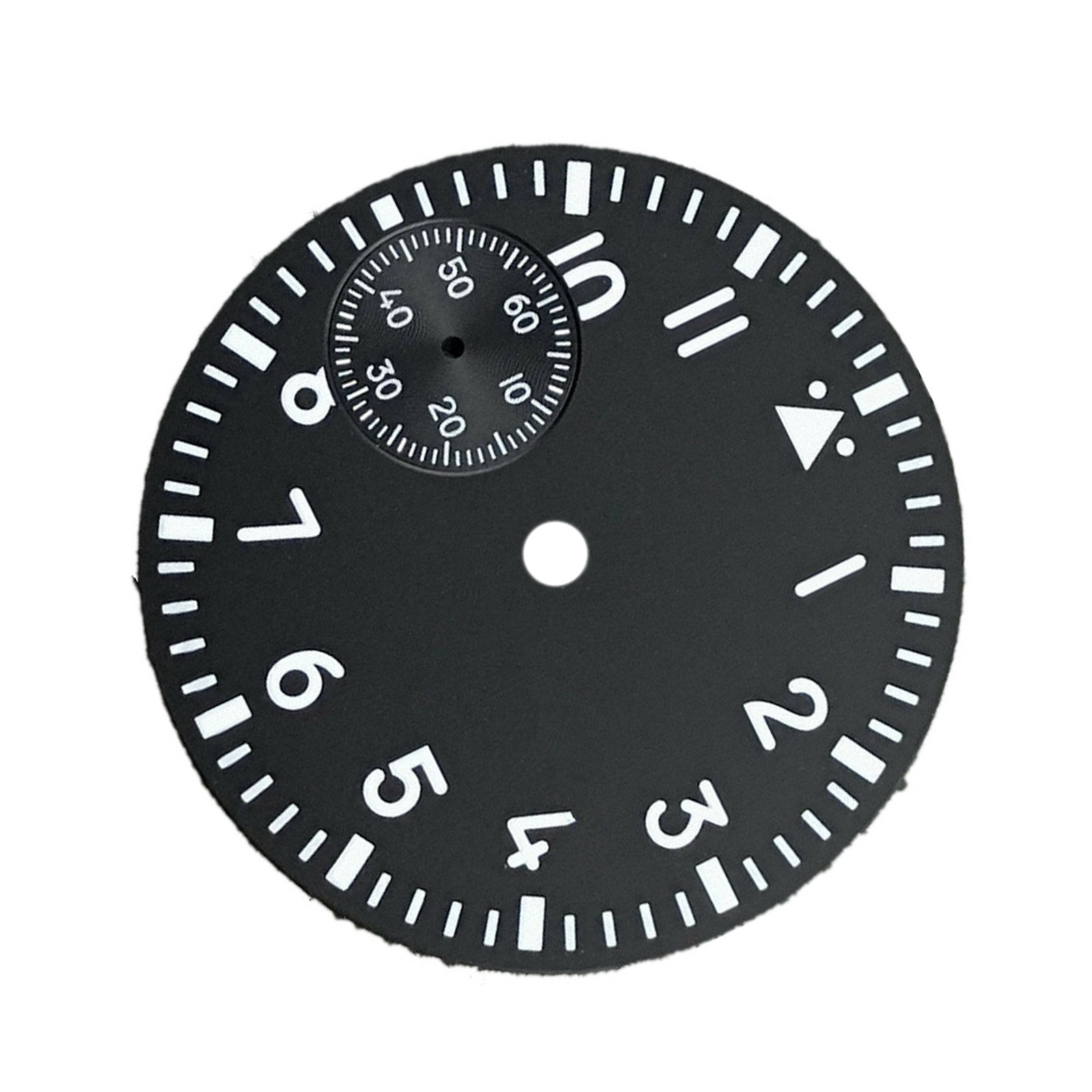 37mm Green Luminous Watch Dial Second @9 Replace For ETA 6497 ST3600 Movement K