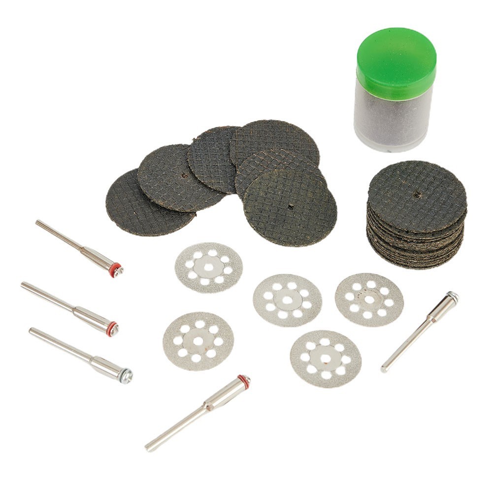 60X Cutting Disc Sanding Wheel Saw Cutter Mandrel Set Rotary Tool Accessories