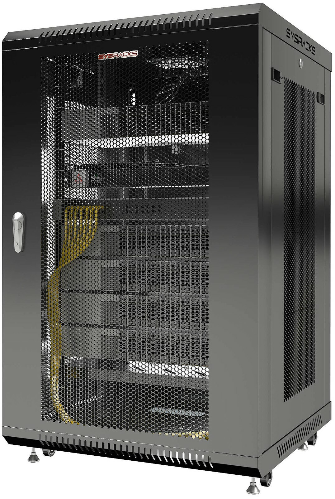 Server Rack 18U Wall Mount Cabinet Locking Networking Data Enclosure VENTED Door