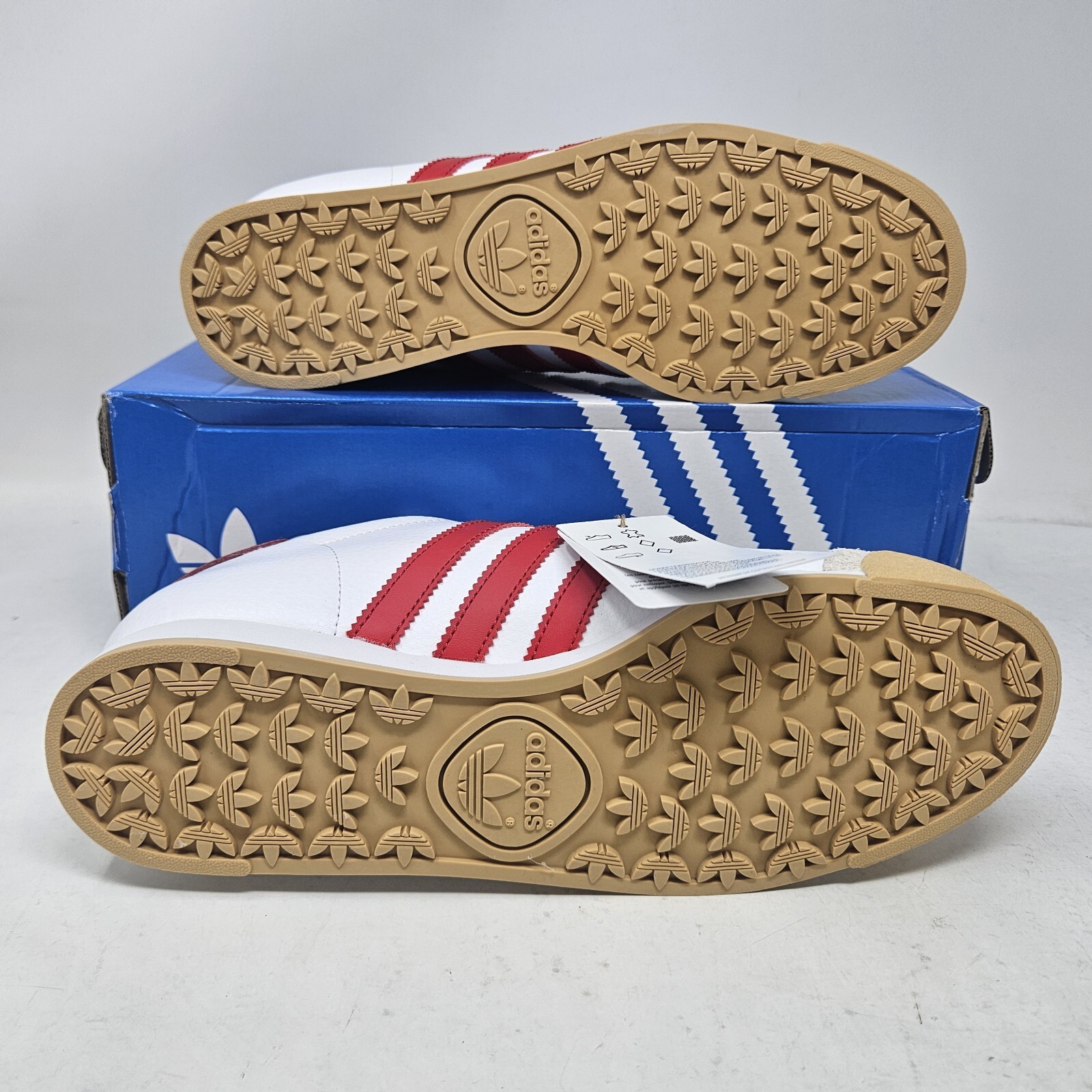 Men's Adidas Originals Samoa Casual Shoes / White Scarlet Red / JH9079 / Size 9