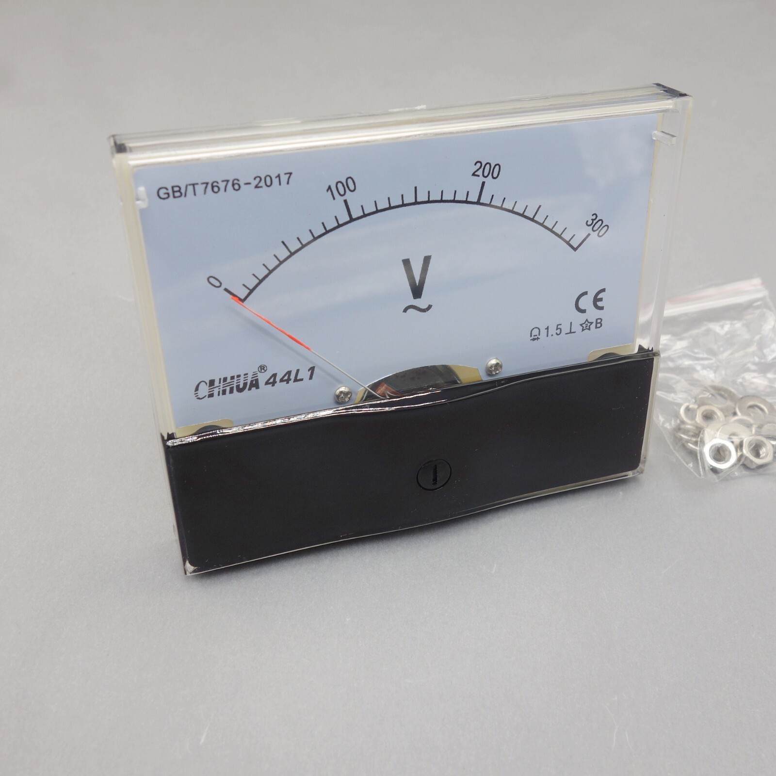 1pc Analog Voltage VOLTMETER Panel Meter AC 0-300V 44L1 80*100MM