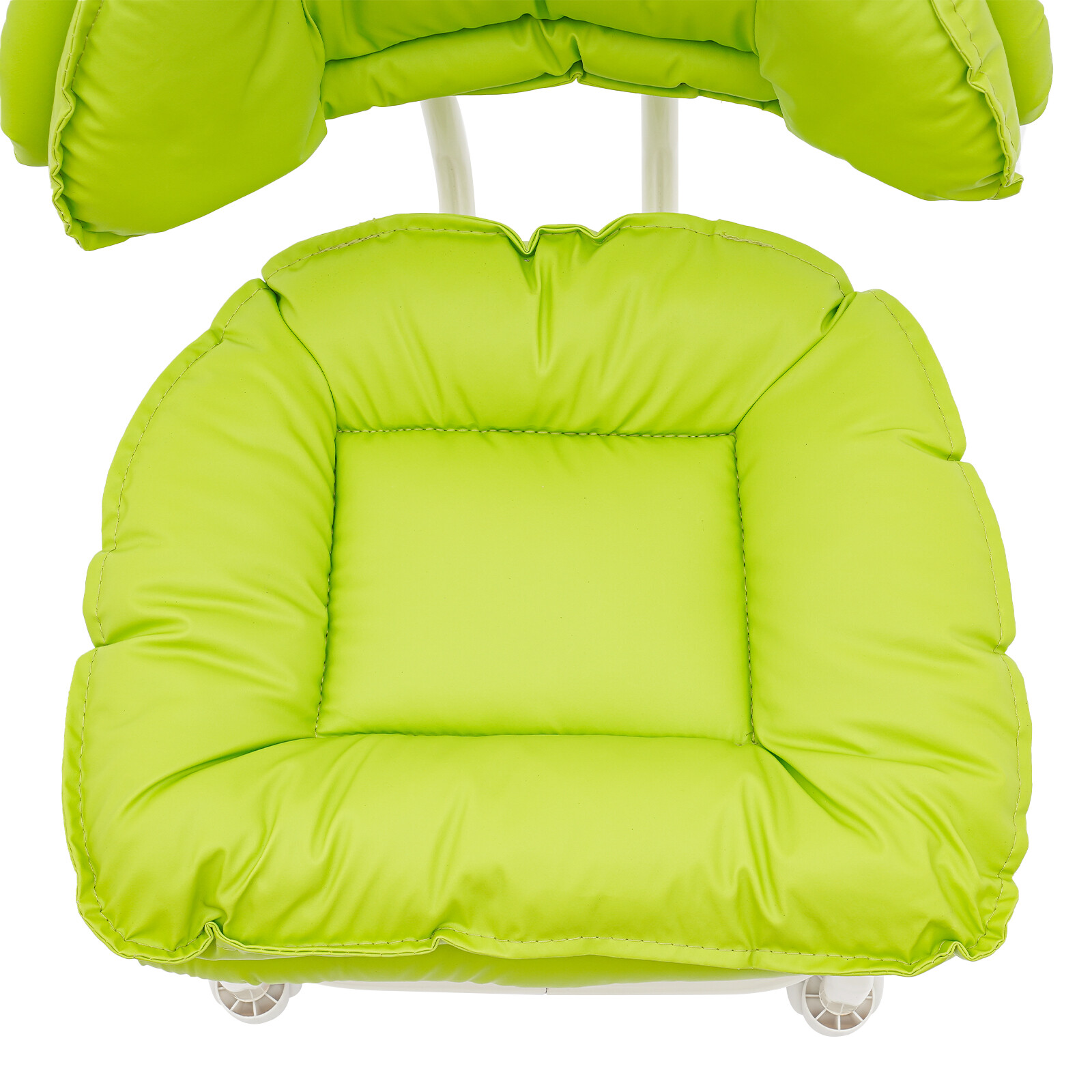 Green Rolling Stool with Back Rest Heavy Duty Rolling Stool Roller Chair