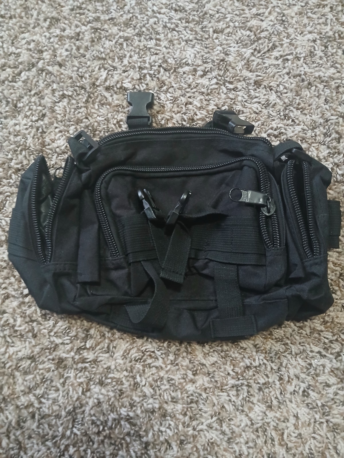 Unbranded Tactical Waist Pack Fanny Pack Black Nylon