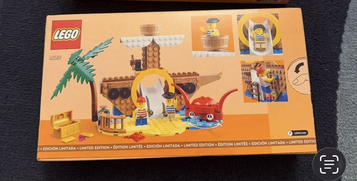 Lego 40589 Pirate Ship Playground Gift With Purchase Retired MIP Sealed
