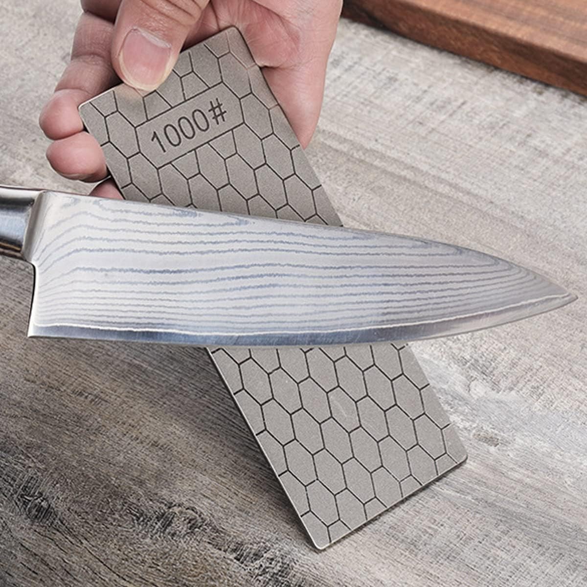 11 Pcs Diamond Sharpening Stone With Angle Guide And Leather Strop Knife Sharpen