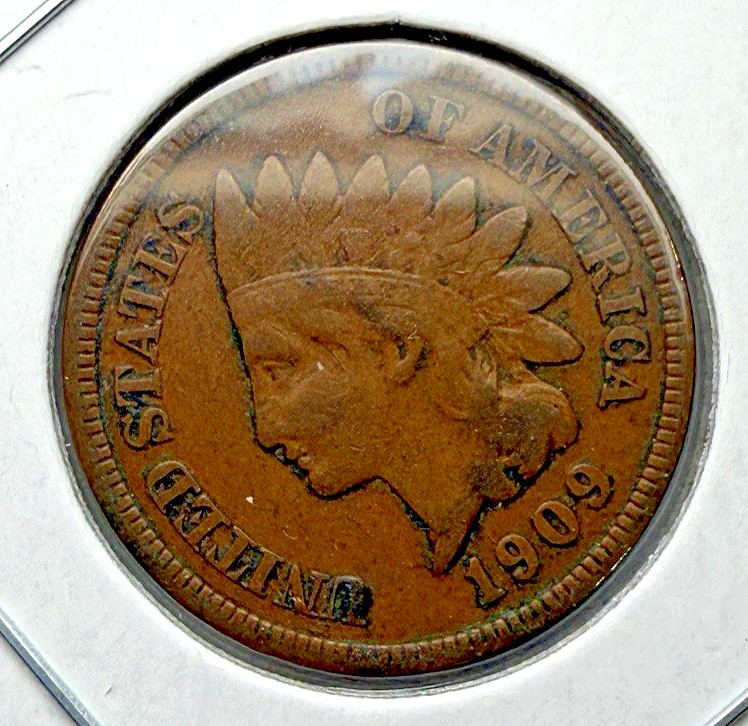 1909 Indian Head US 1c ~ Fine / Fine++  ~ Better Date ~Nice! ~ L55