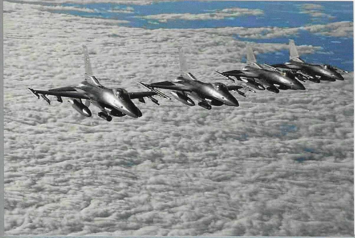 USAF F16 Fighting Falcons Aggressor Paint Scheme Re-Print #CCC 4x6*