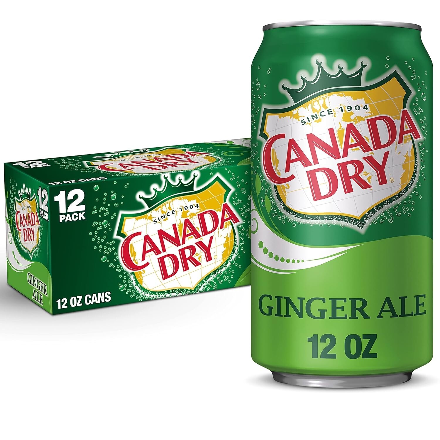 Canada Dry Ginger Ale, 12 oz Cans, 12-Pack