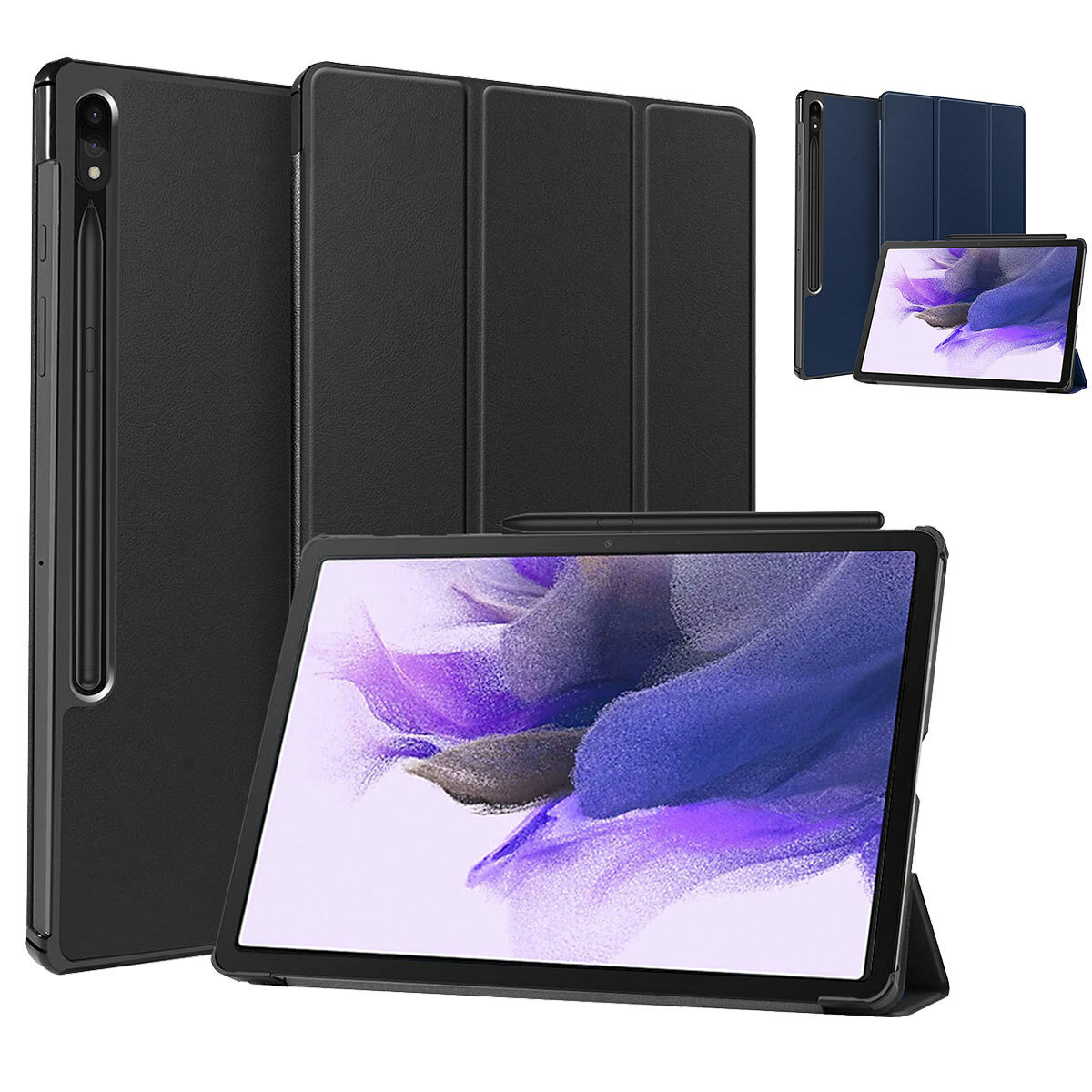 Case For Samsung Galaxy Tab S10+ S9+ S8 Plus S7 FE 5G 12.4" Leather Smart Cover