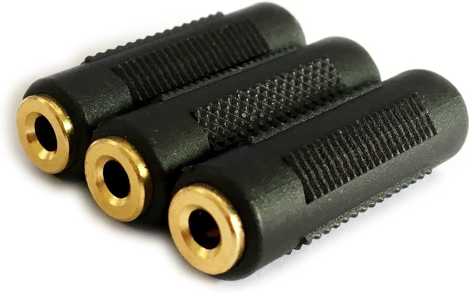 3.5Mm Stereo Jack to 3.5Mm Stereo Jack Female to Female Adapter Connector Gold P