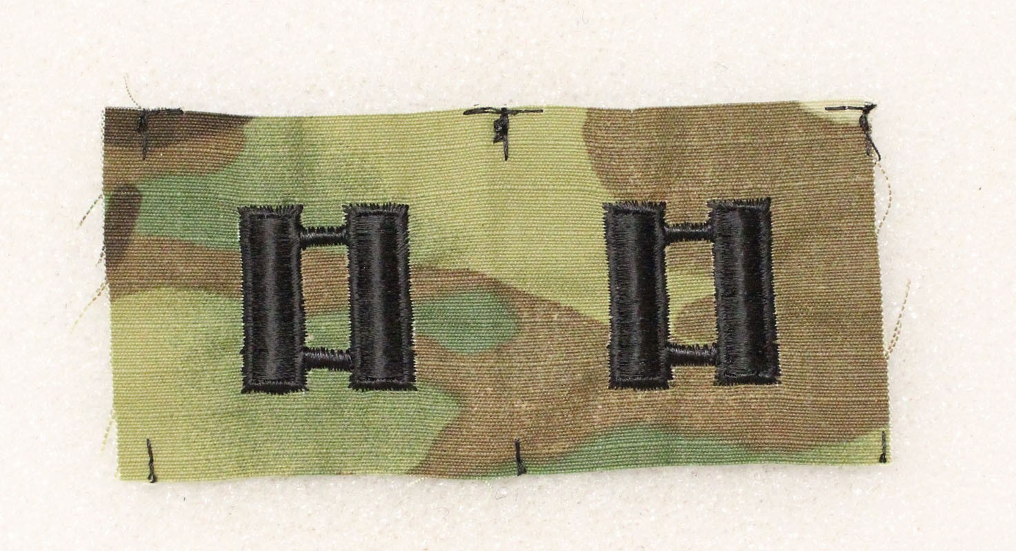 Cloth Military Rank 050: Army Captain, pair - on OCP cloth