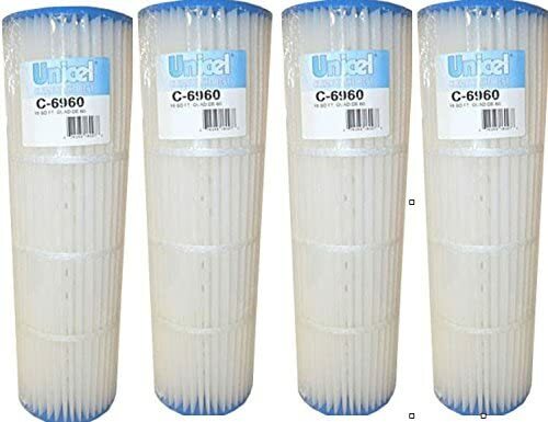 Unicel C-6960 15 sq. ft. Replacement Filter Cartridge, Quad DE 60, 4-Pack