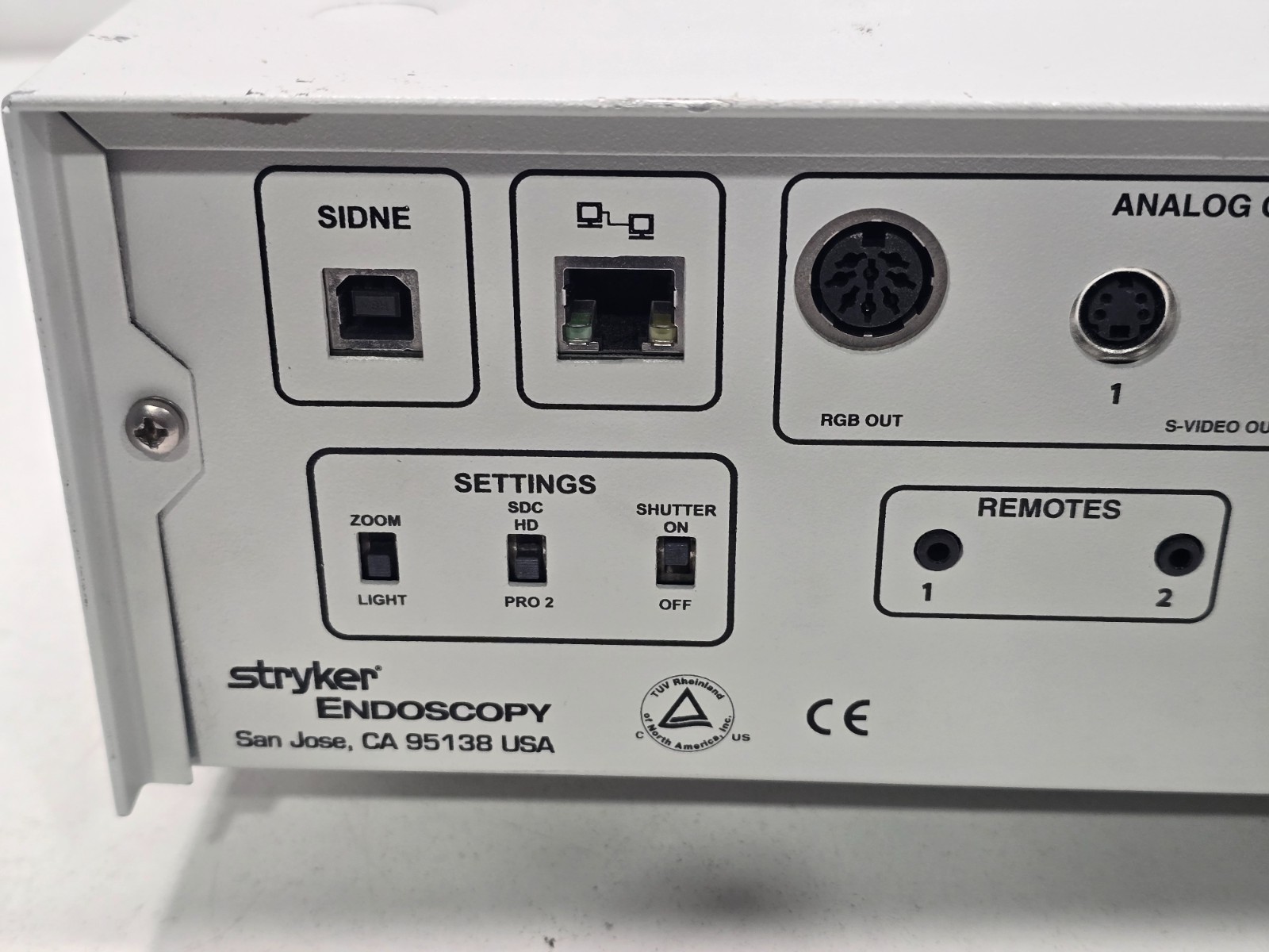 Stryker 1088 HD High Definition Camera Controller Processor System Power Tested