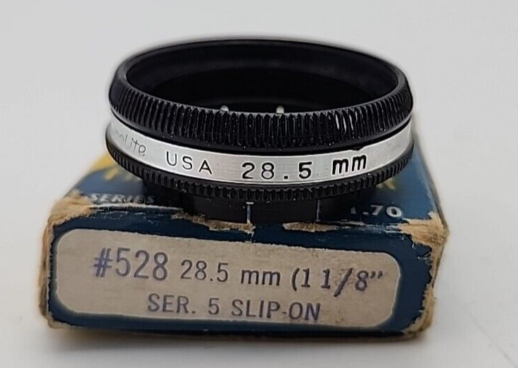Ednalite 1-1/8” 28.5mm Slip-On Series 5 KODAK Filter Adapter 528