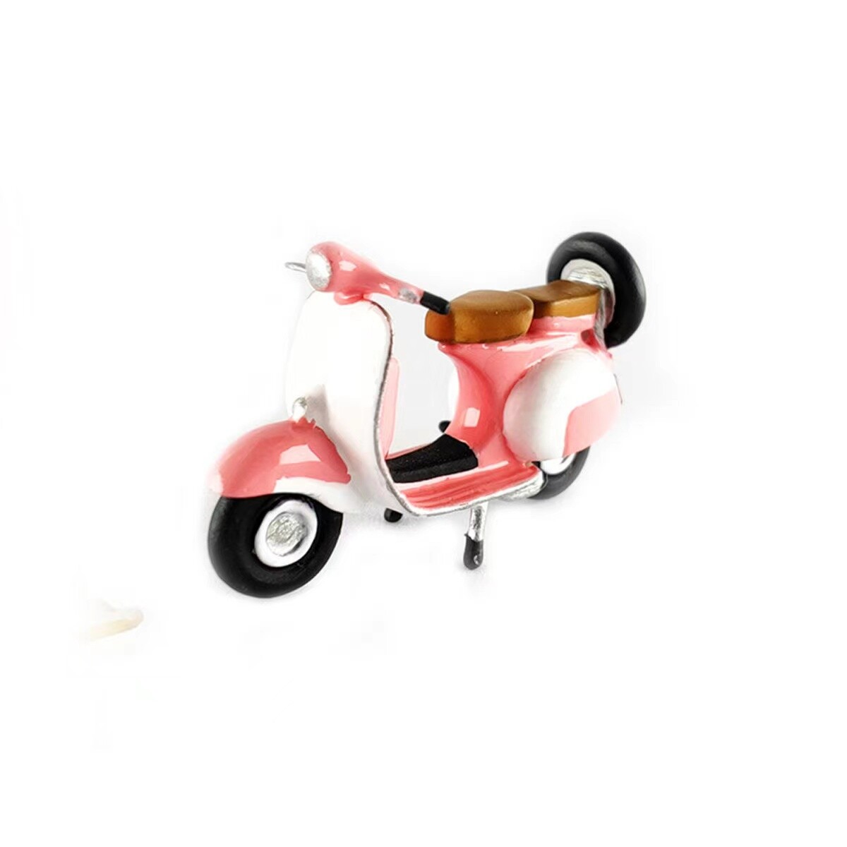 1:64 Painted Figure Mini Model Miniature Resin Diorama Toy Vespa Motocycle Pink