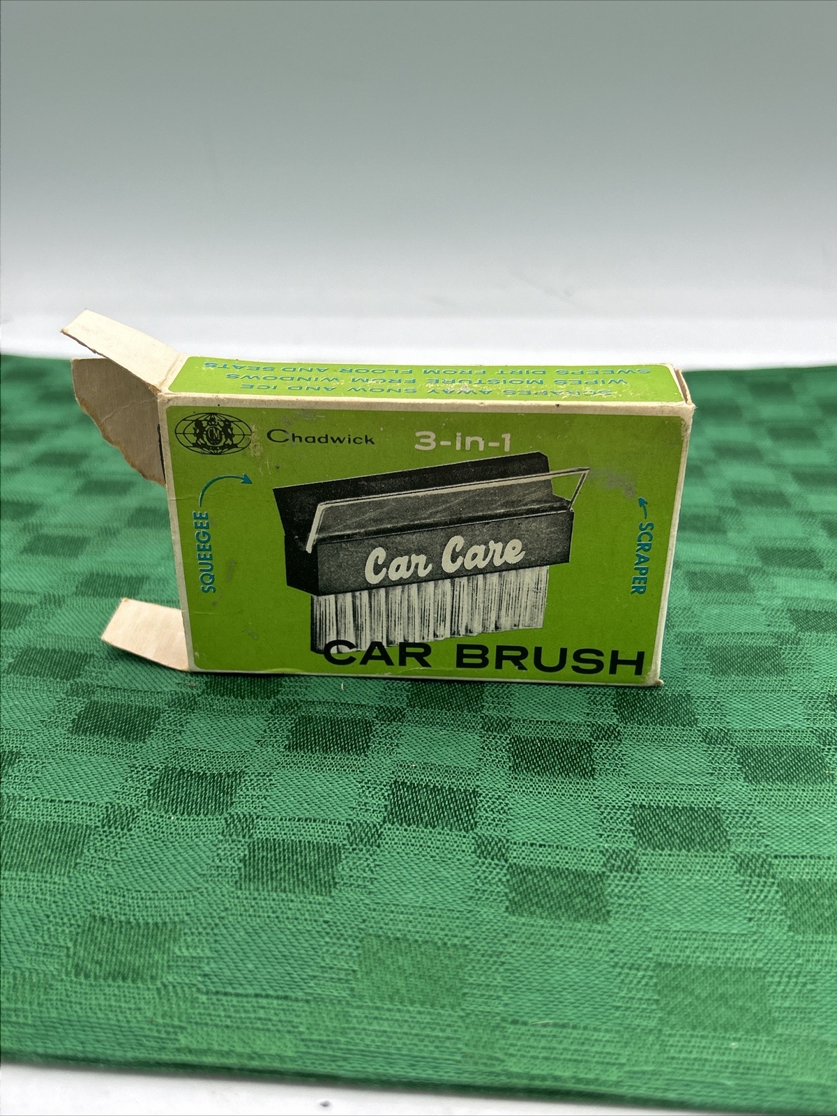 Antique Vintage Chadwick Car Care Car Brush 3 in 1 Scraper