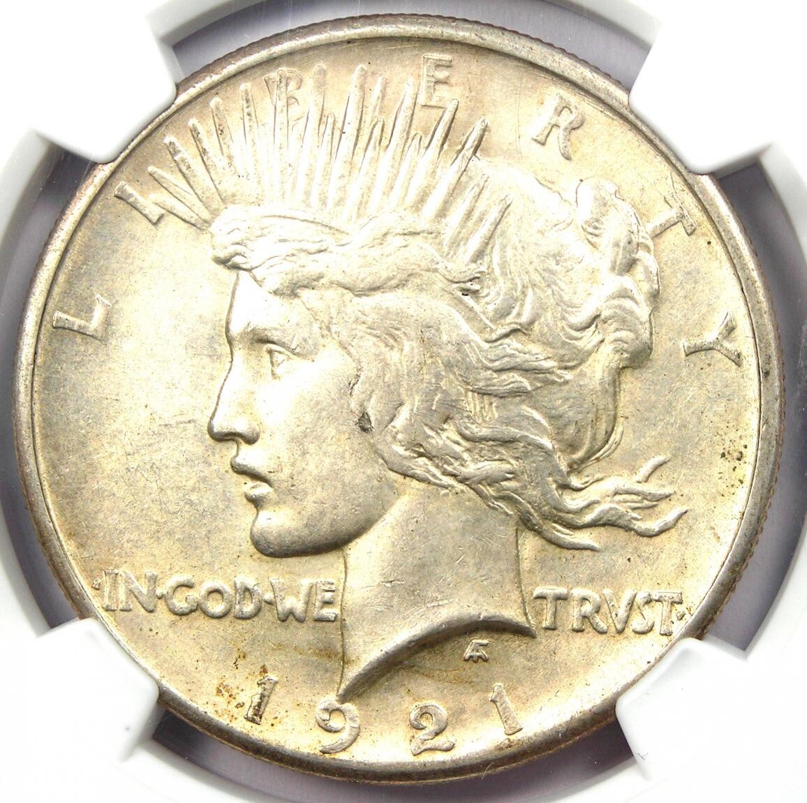 1921 Peace Silver Dollar $1 Coin - Certified NGC Uncirculated Detail (UNC MS)