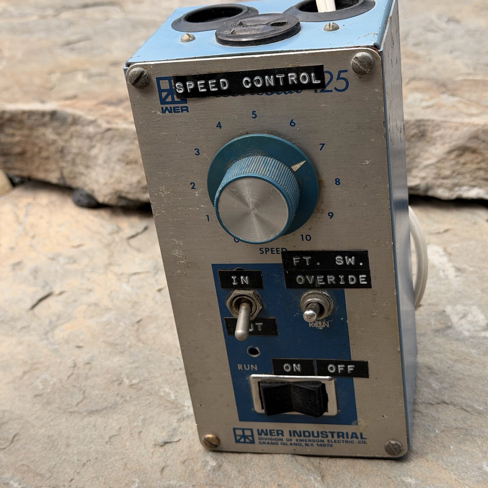 Vintage WER Industrial Speed Control 25 Emerson Electric Variable Controller