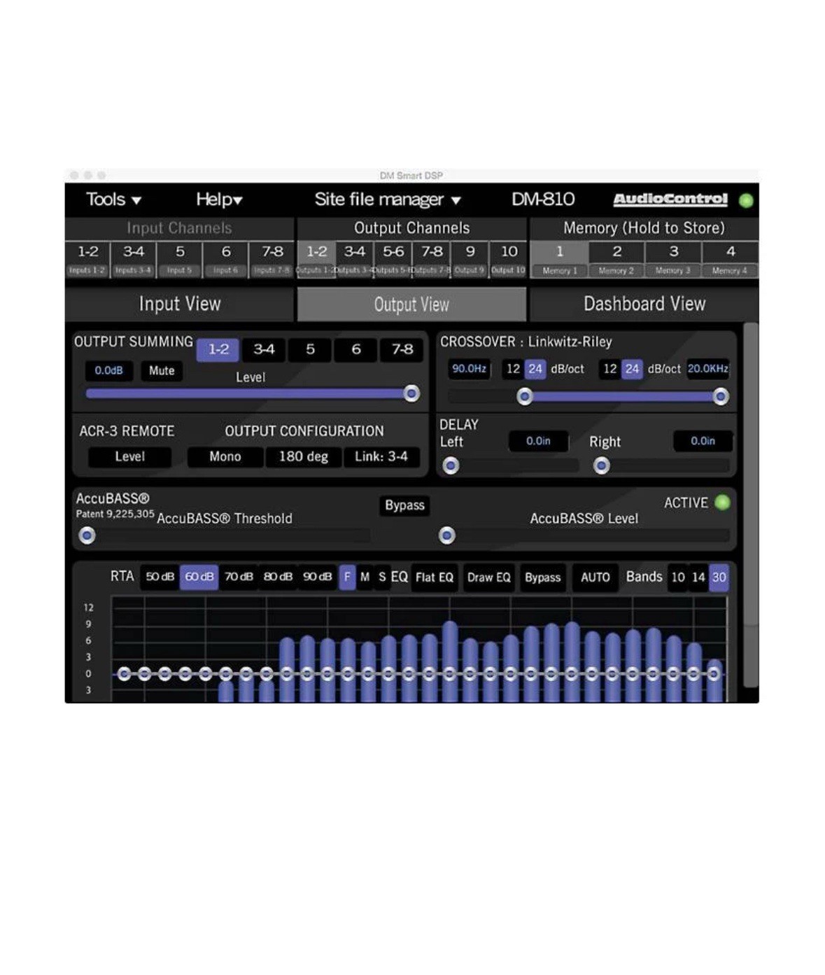 AudioControl DM-810 8 x 10 out Matrix DSP Digital Sound Processor Audio Control