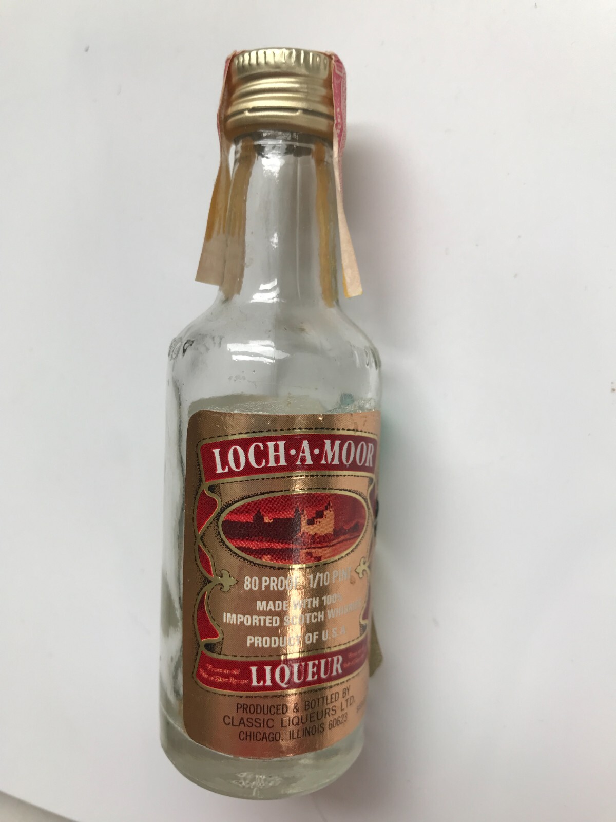 LOCH-A MOOR LIQUEUR MINI BOTTLE EMPTY TO COMPLY WITH EBAY RULES
