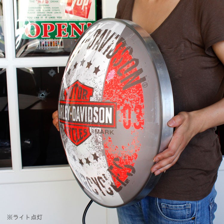 Harley-Davidson Motorcycle Dome Wall Pub Light HDL-15630