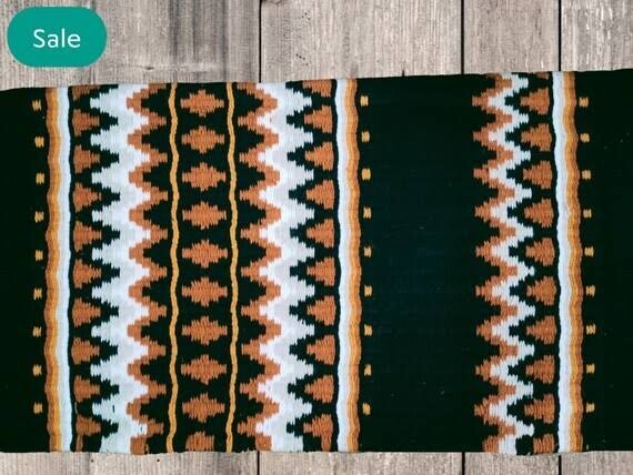 Show Stoppin’ Horse Saddle Pad Blanket 41" x 34” Wool Show Blanket