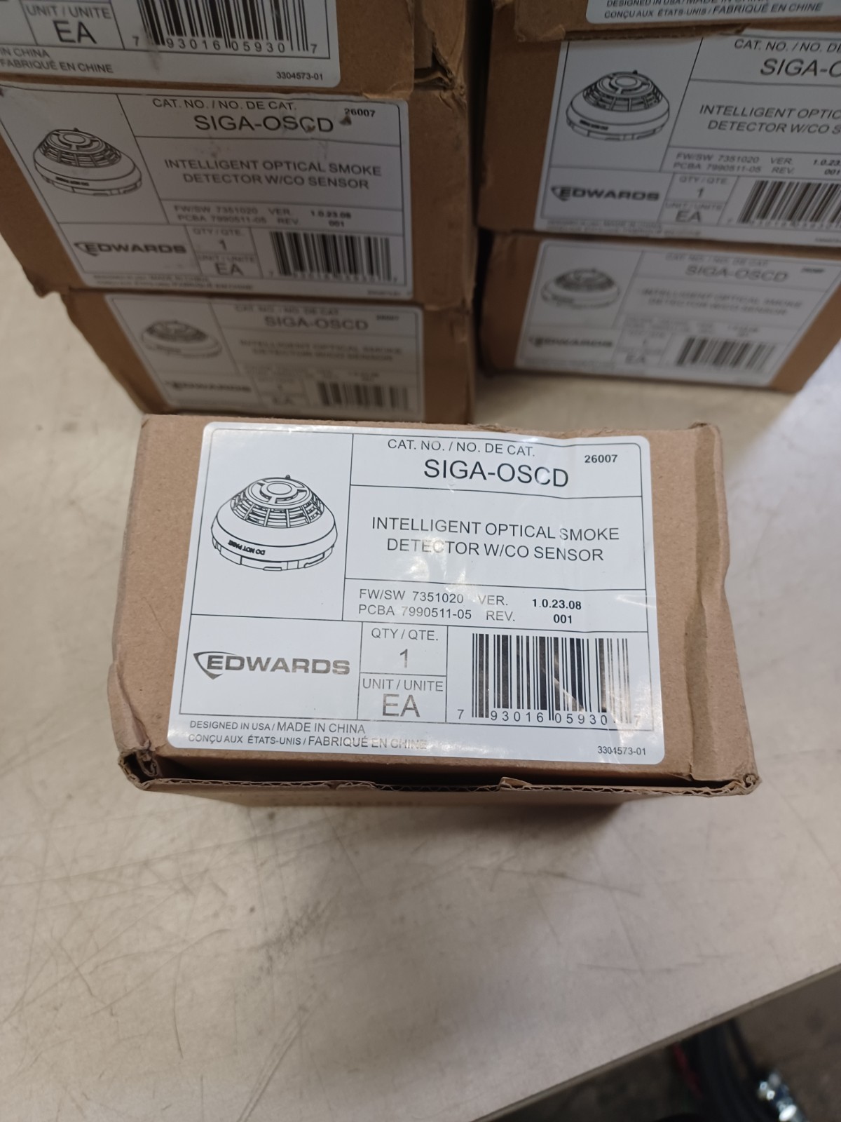 Edwards EST SIGA-OSCD Optical Smoke Detector With CO Sensor