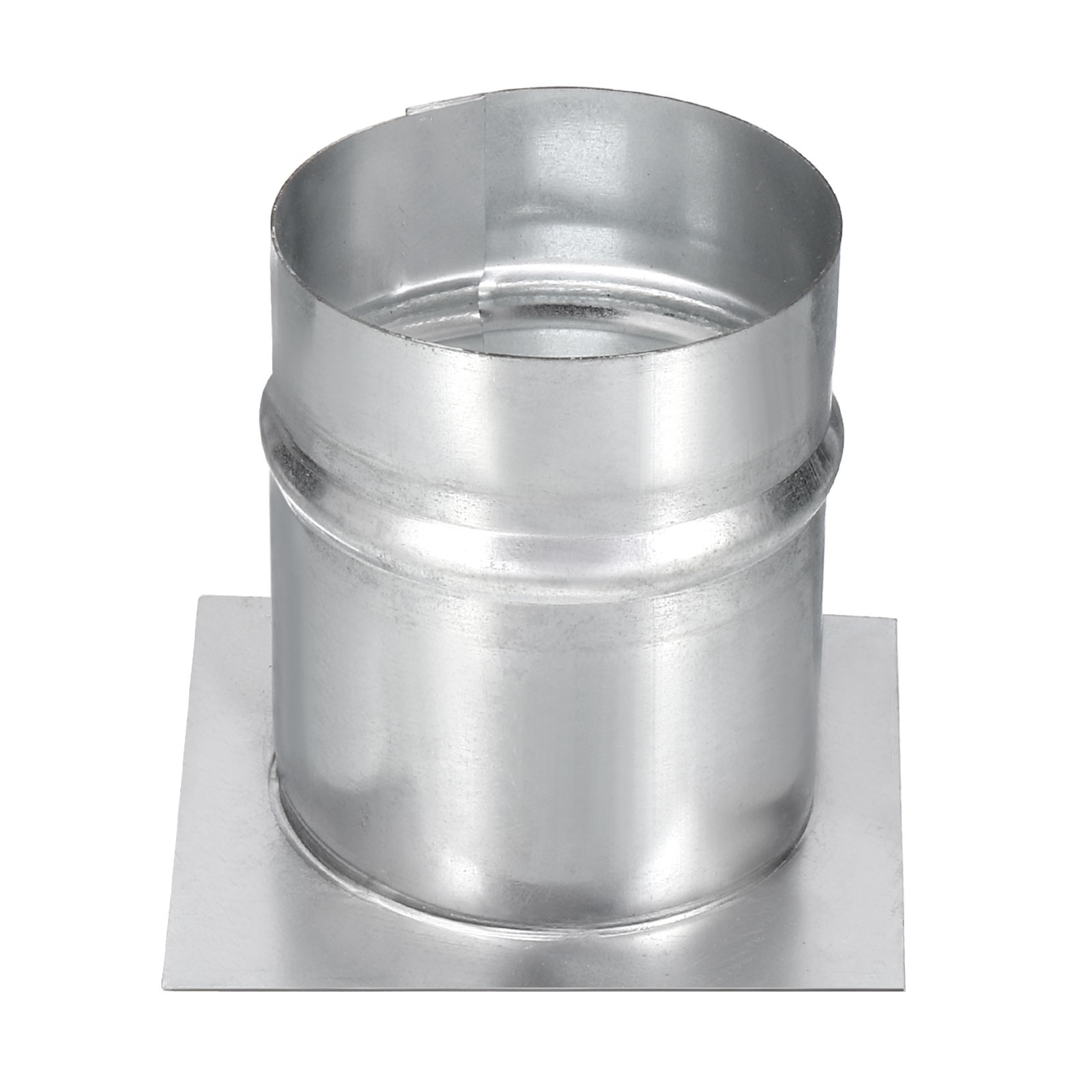 3" Galvanized Steel Duct Connector Flange Air Ducting Mounting Plate,4"x4"