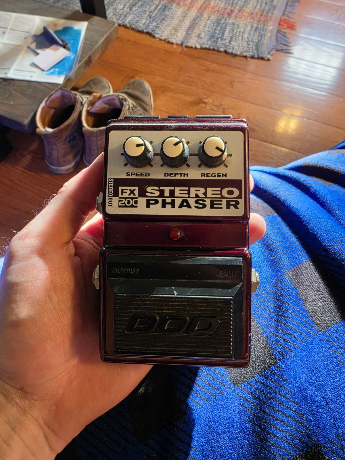 DOD Digitech FX20C Stereo Phasor Analog Phase Shifter Guitar Effect Pedal