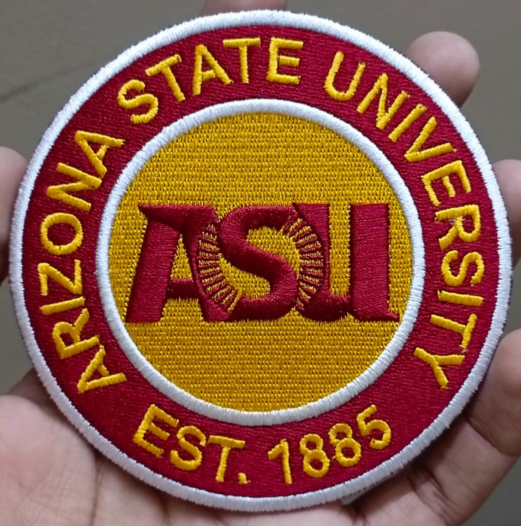 Arizona State University Logo Iron On Patch - Sew Patch - Embroidered Patch