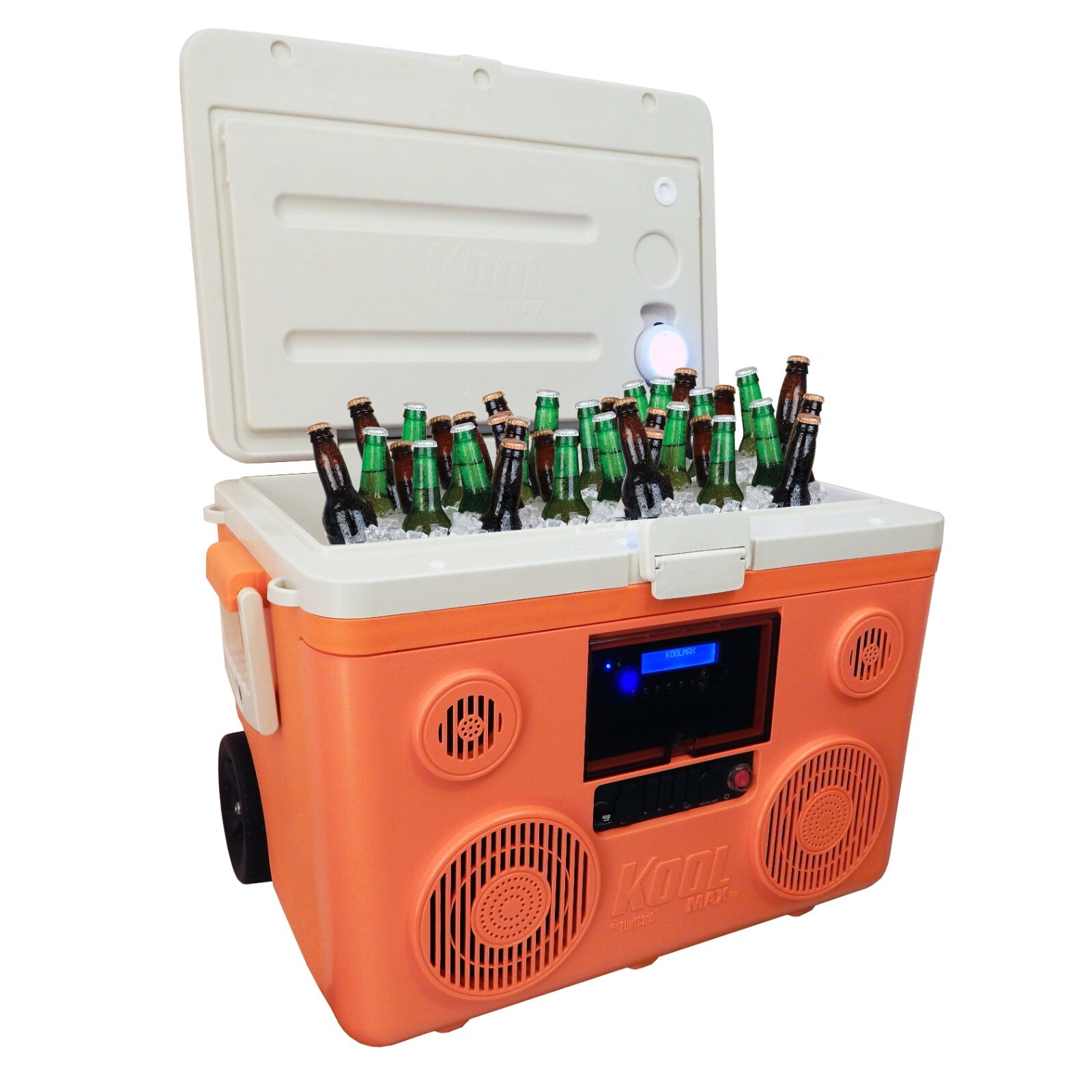 KoolMAX 40 Qt Cooler 350W Audio System Bluetooth Speaker Power Station -Refurber