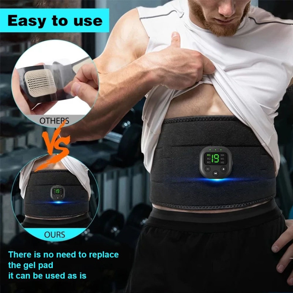EMS Abdominal Muscle Toning Trainer ABS Stimulator Toner Fitness Binder Gym Belt