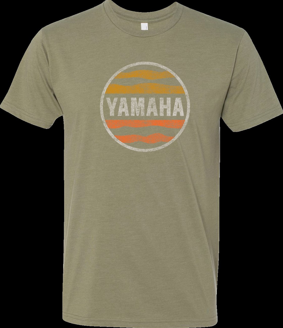 Yamaha NP21S-M3128-M Licensed Sunset Men's Short Sleeve T-Shirt Olive Green MD