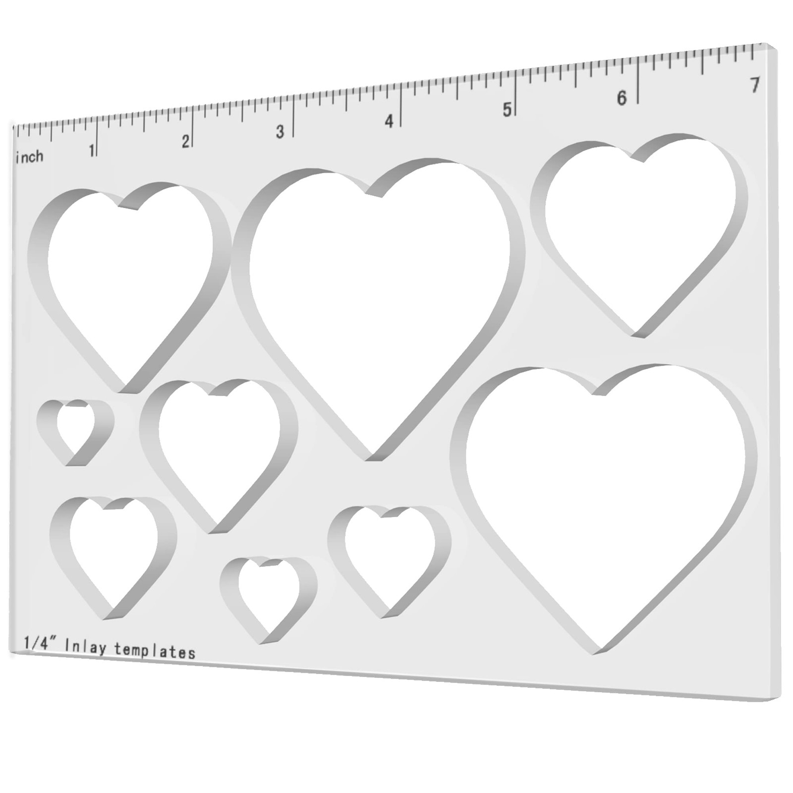 Router Templates For Woodworking Jig Heart Inlay Decorative Tools 9 PCS